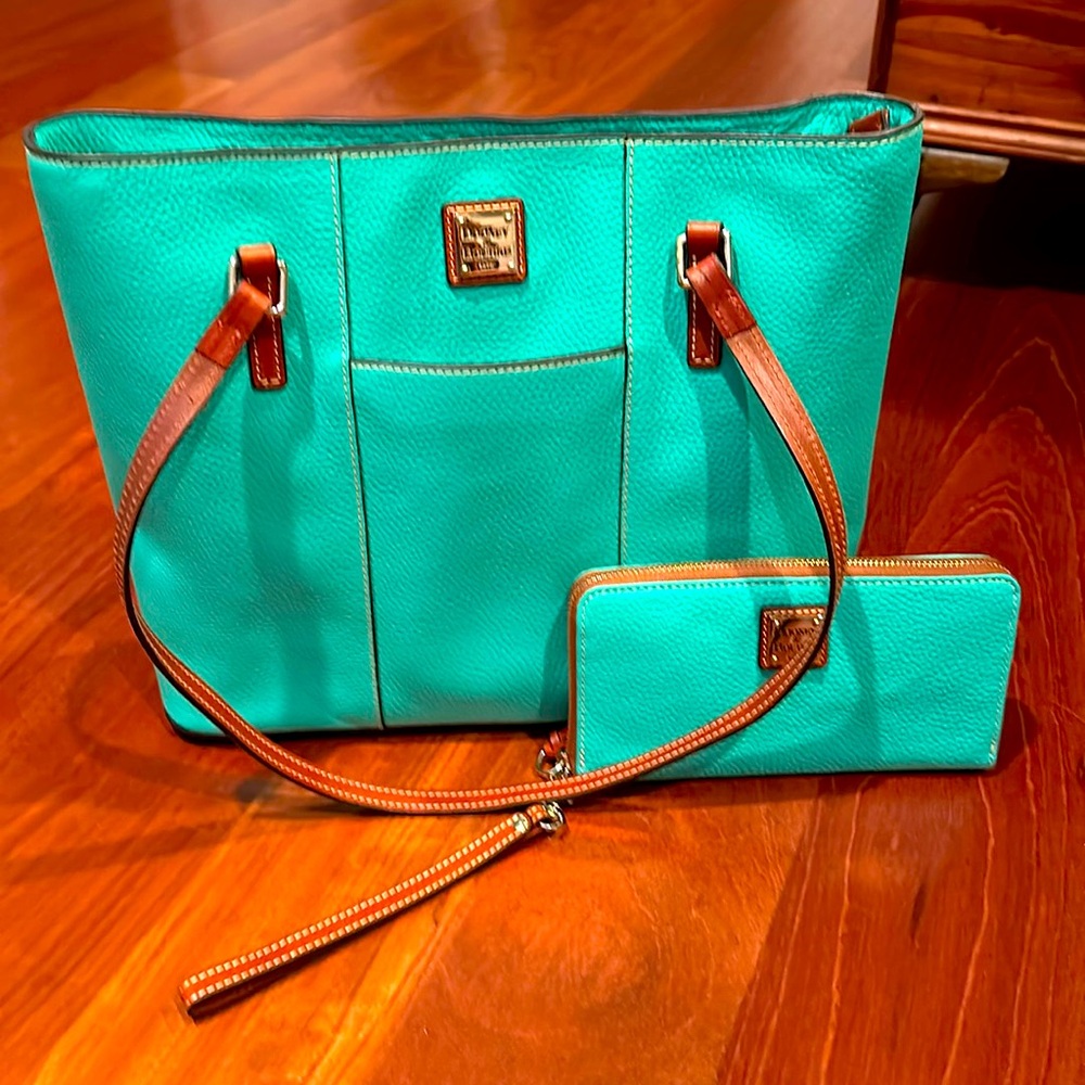 Dooney and Bourke tote with matching wallet